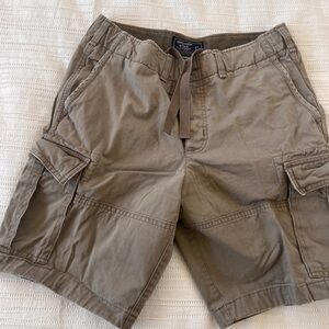 Abercrombie & Fitch Olive-Tan Cargo Shorts